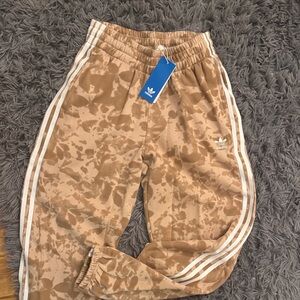 Adidas Women’s Tan Track Pants Sweatpants Size Small S